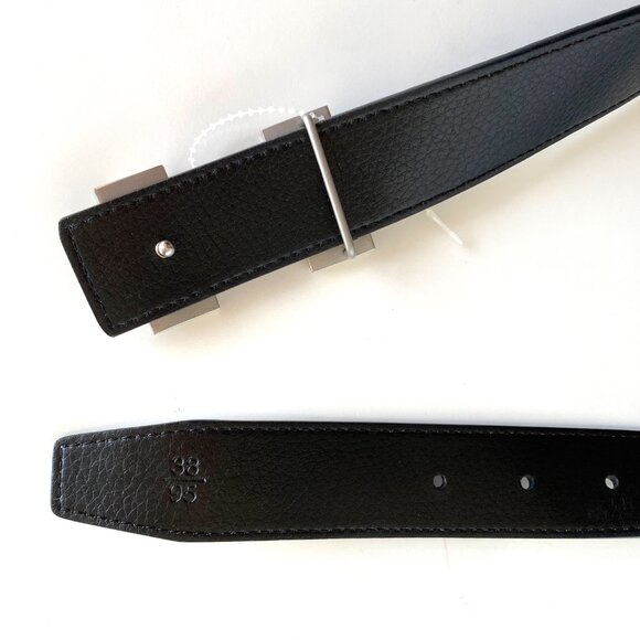 Hermès Reversible Leather Belt with 18K Plated H Buckle Black/Brown Size 95/38 - Picture 4 of 12